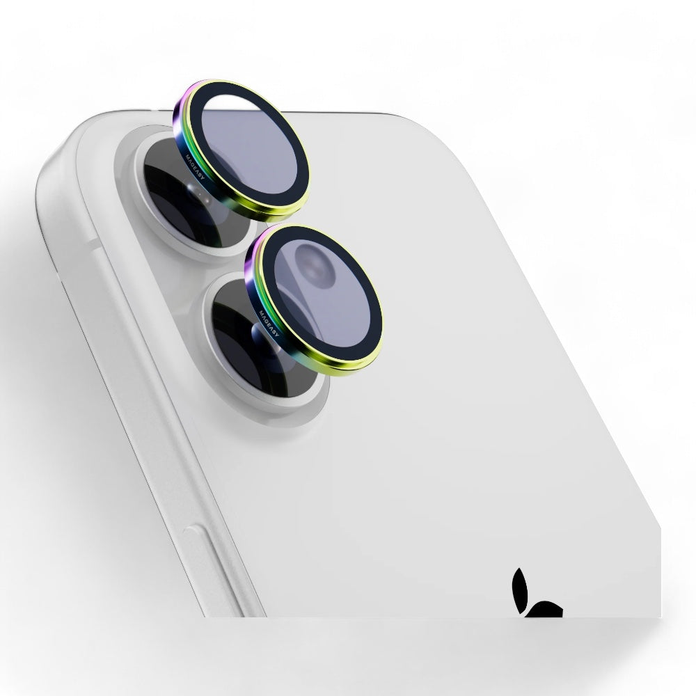 Accesorio MagEasy Vidrio Templado Cámara iPhone 16 Lenz Sapphire Lens Protector 2 Lenses / 2 Lenses Large Iridescent Color...