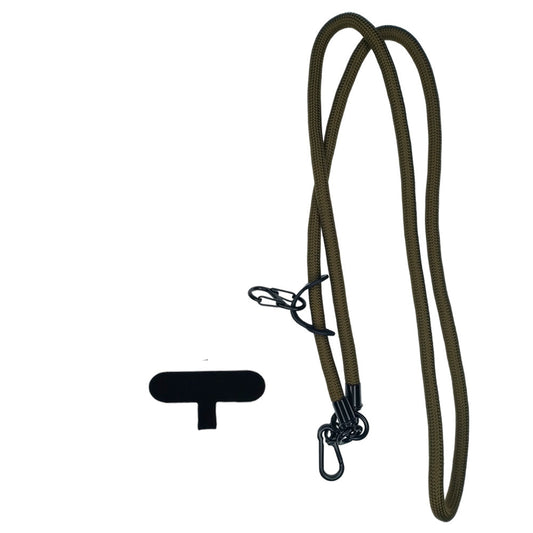 Accesorio el Rey Strap 8mm 1.2 M Largo con Sujetadora New con Colgador de Llaves y Audífonos Color Verde Musgo | TOP MOVIL...