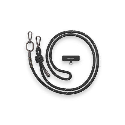 Accesorio SwitchEasy Strap 8.3 Mm para Cualquier Celular ( Reflective Black ) Color Negro | TOP MOVIL Guatemala