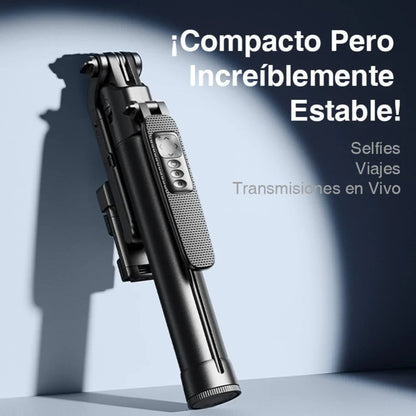 Trípode con Seguimiento Facial con IA, Luz RGB y Estuche Portable Rtako color Negro