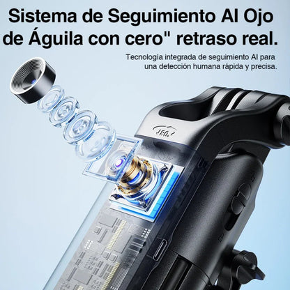 Trípode con Seguimiento Facial con IA, Luz RGB y Estuche Portable Rtako color Negro