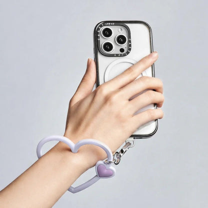 Accesorio Casetify strap de mano corazon celeste