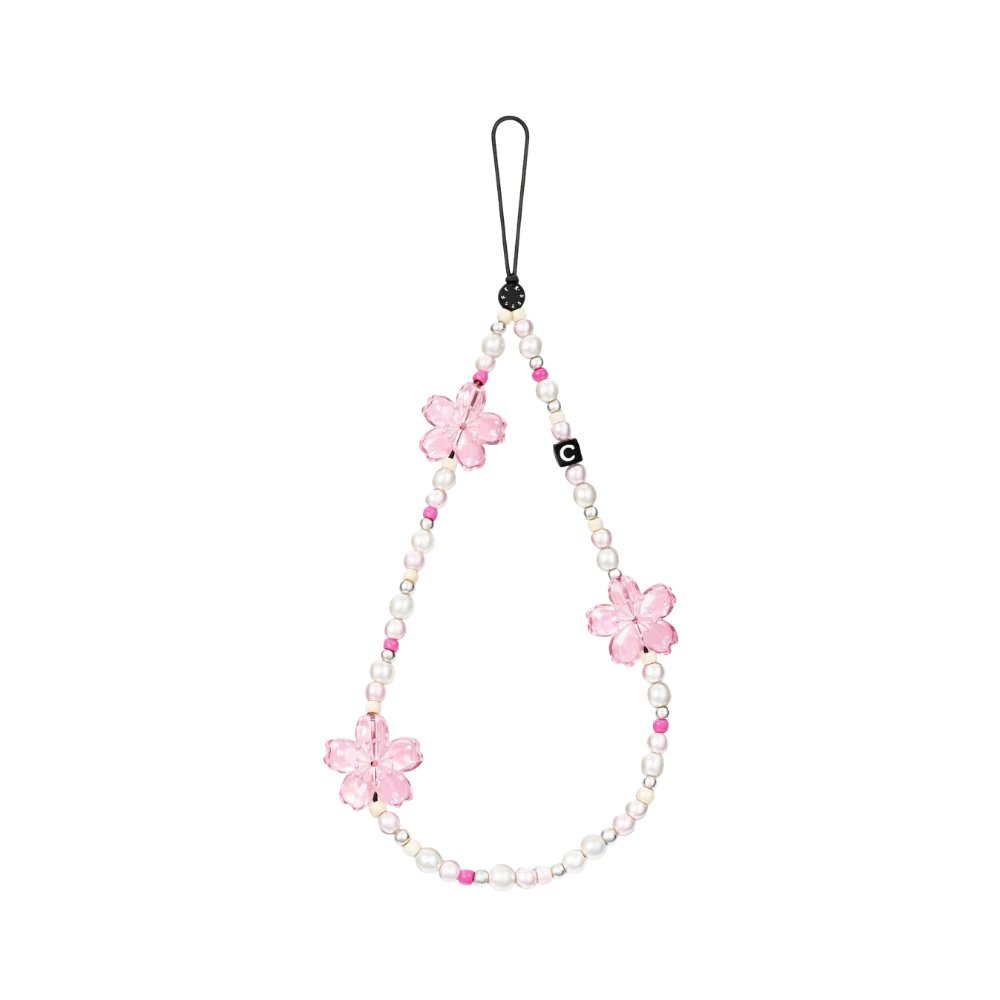 Accesorio Casetify strap de mano Sakura Pearl Pink
