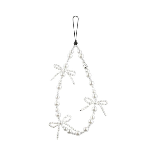 Accesorio Casetify strap de mano Pearl Bows White