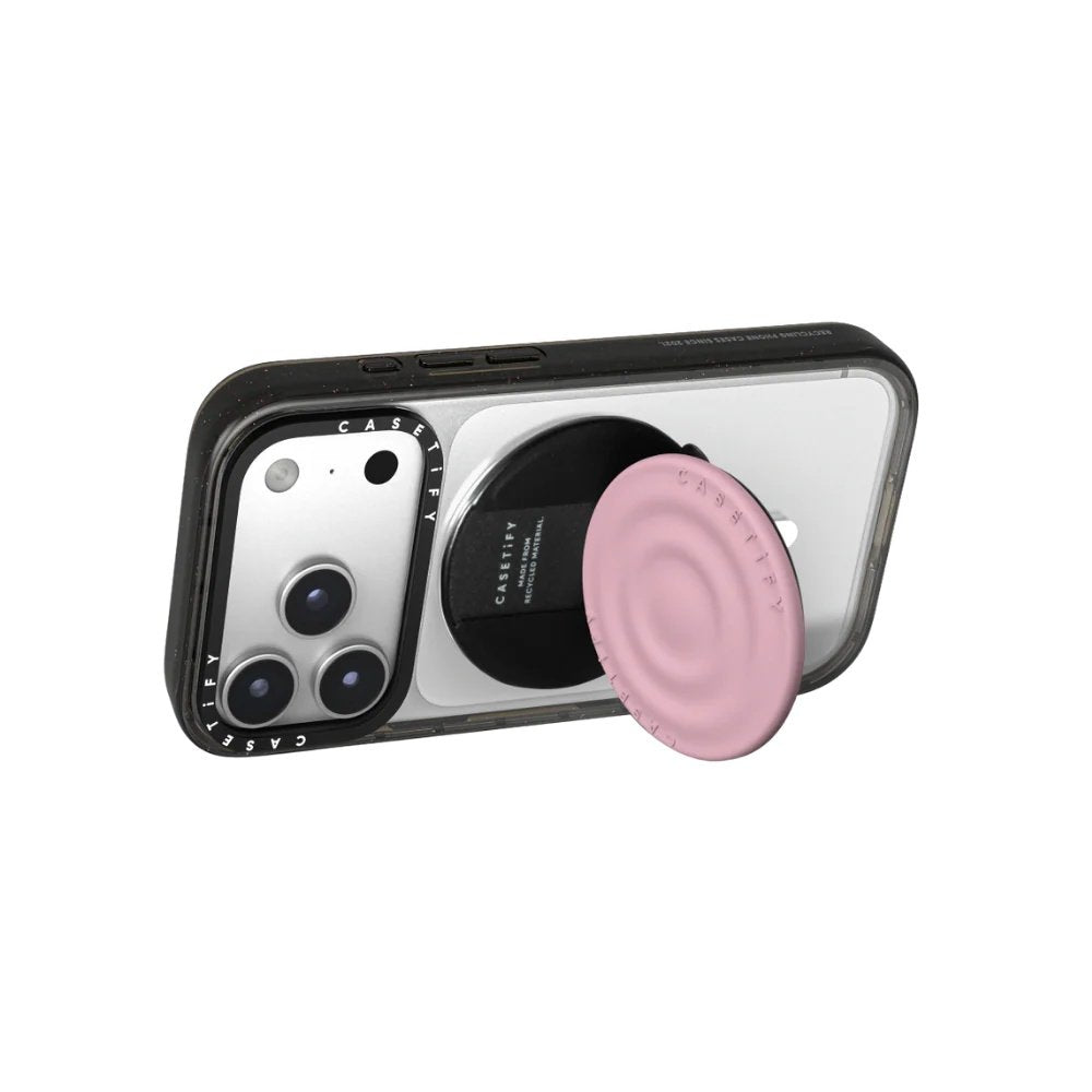 Accesorio Casetify Grip Stand Ripple Magsafe rosado