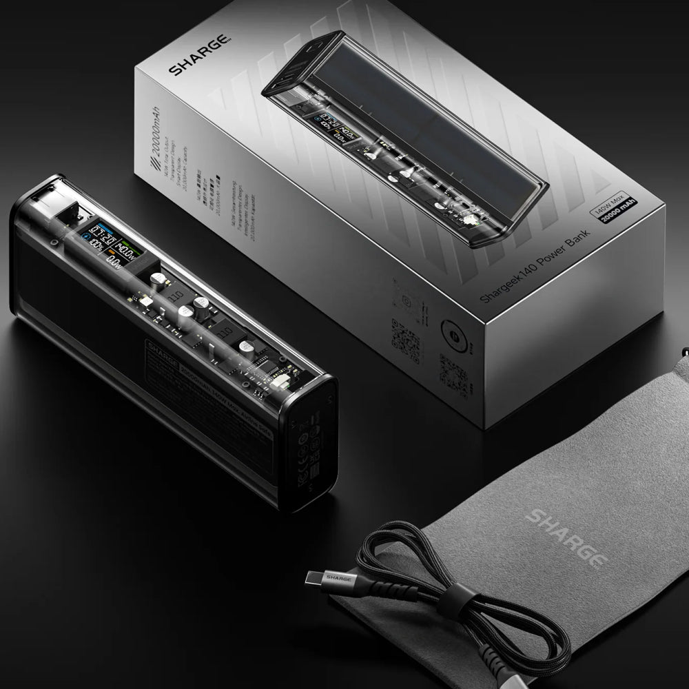 Batería Portátil Shargeek 140 - 20,000 mAh Transparente - 0101007400040215