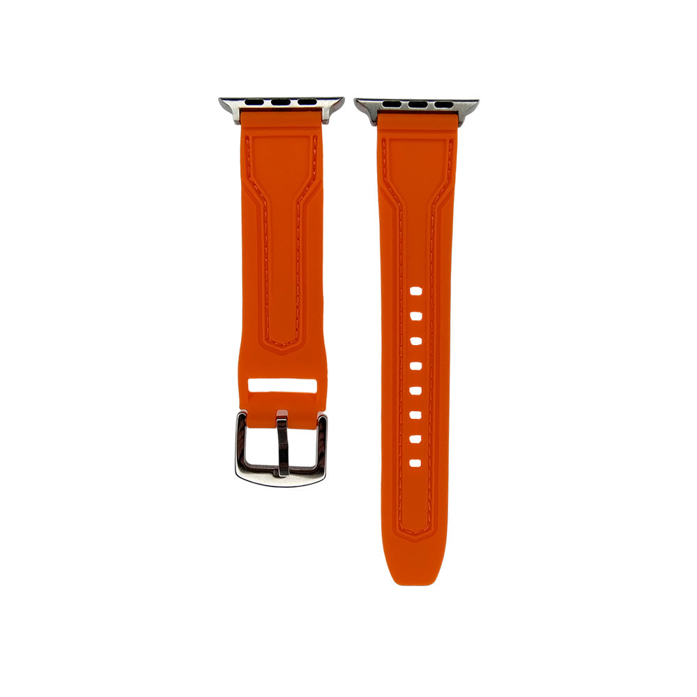 Accesorio spigen pulsera apple watch 49mm silicon compatible con 42/44/45 mm color naranja