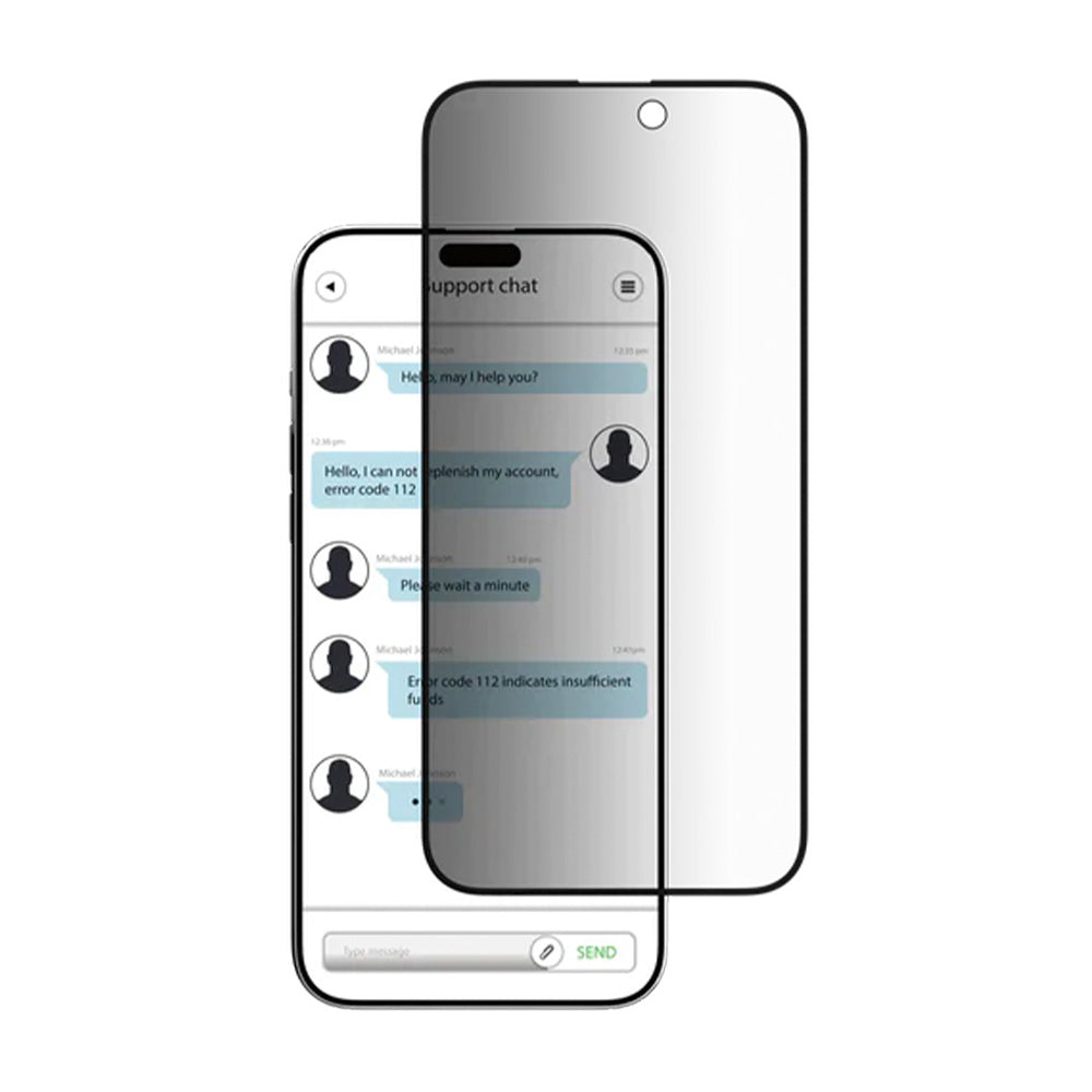 SwitchEasy Vidrio Templado iPhone 15 - Privacidad Transparente - 0111303600170215