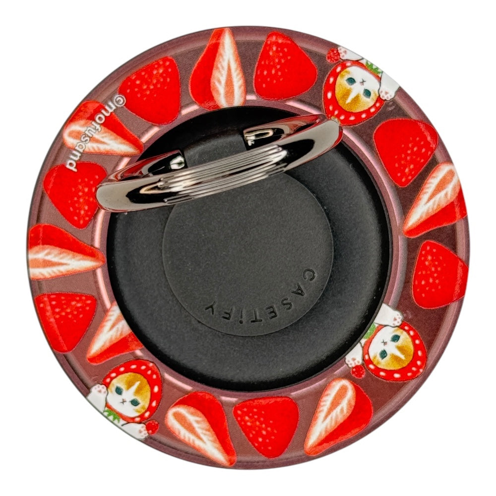 Accesorio casetify artist snappy mirror ring holder color negro