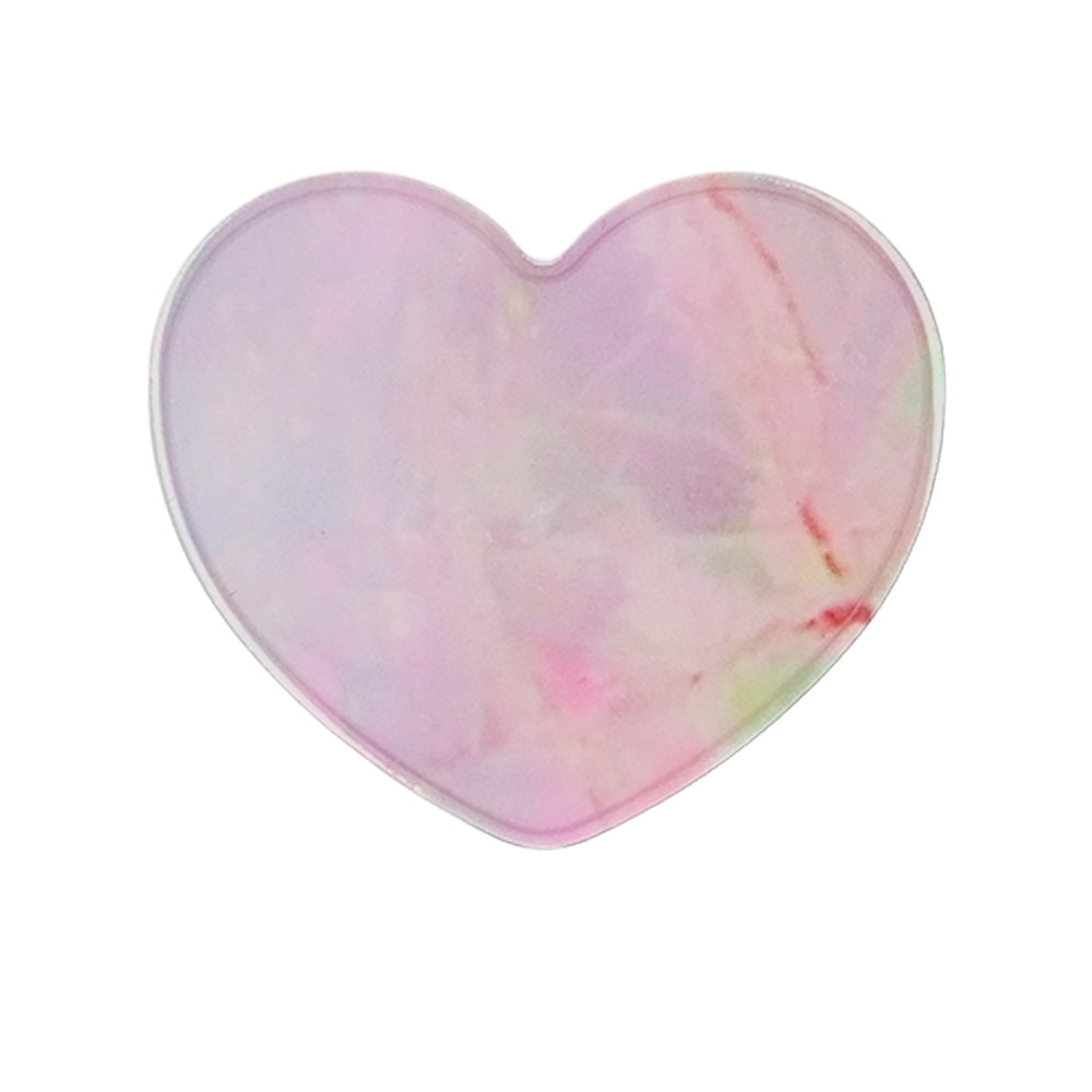 Accesorio grip clip marble corazon color lila