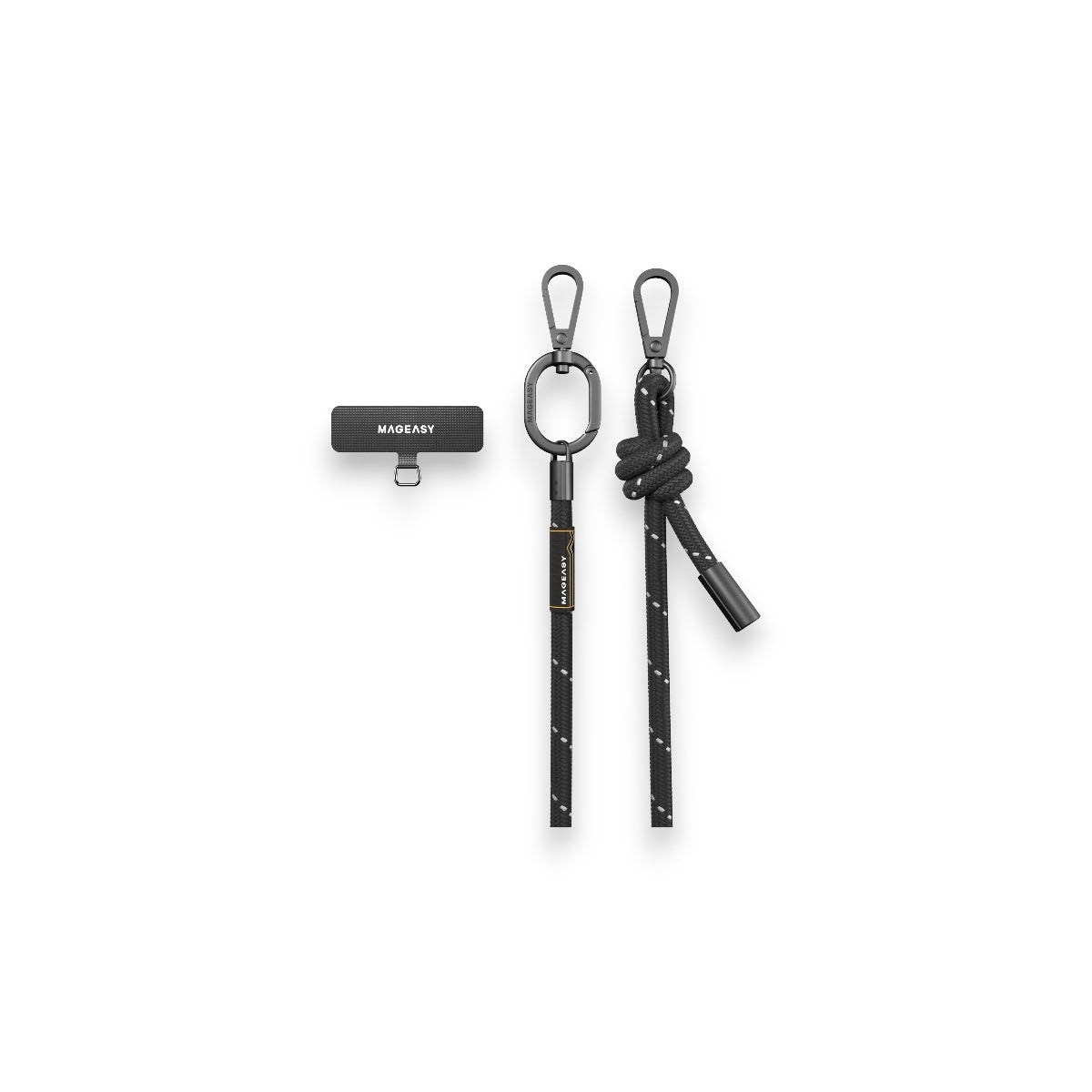 Accesorio switcheasy strap 8.3 mm para cualquier celular ( reflective black ) color negro