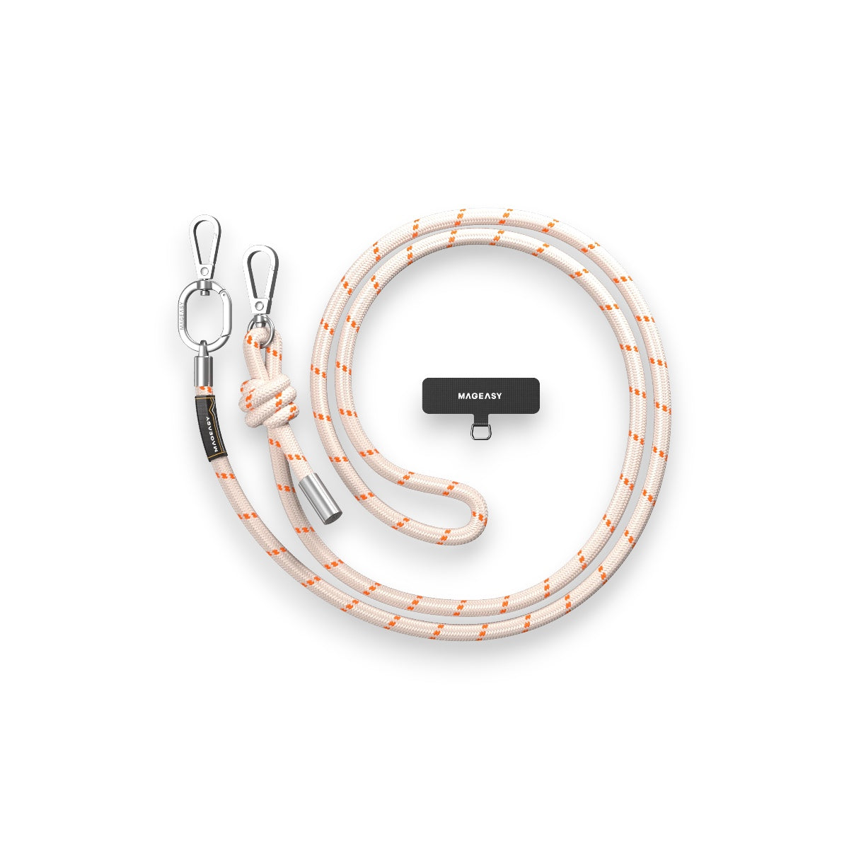Accesorio switcheasy strap 8.3 mm para cualquier celular ( beige/orange ) color beige