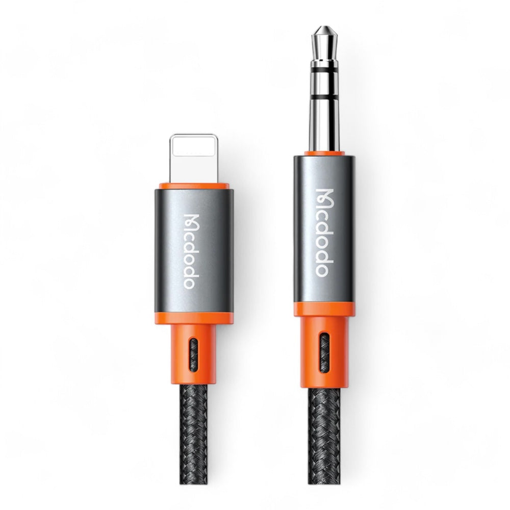 Adaptador McDodo Auxiliar Ca-0780 Lightning To 3.5mm Aux Jack Cable Castle Series 1.2m Color Negro | TOP MOVIL Guatemala