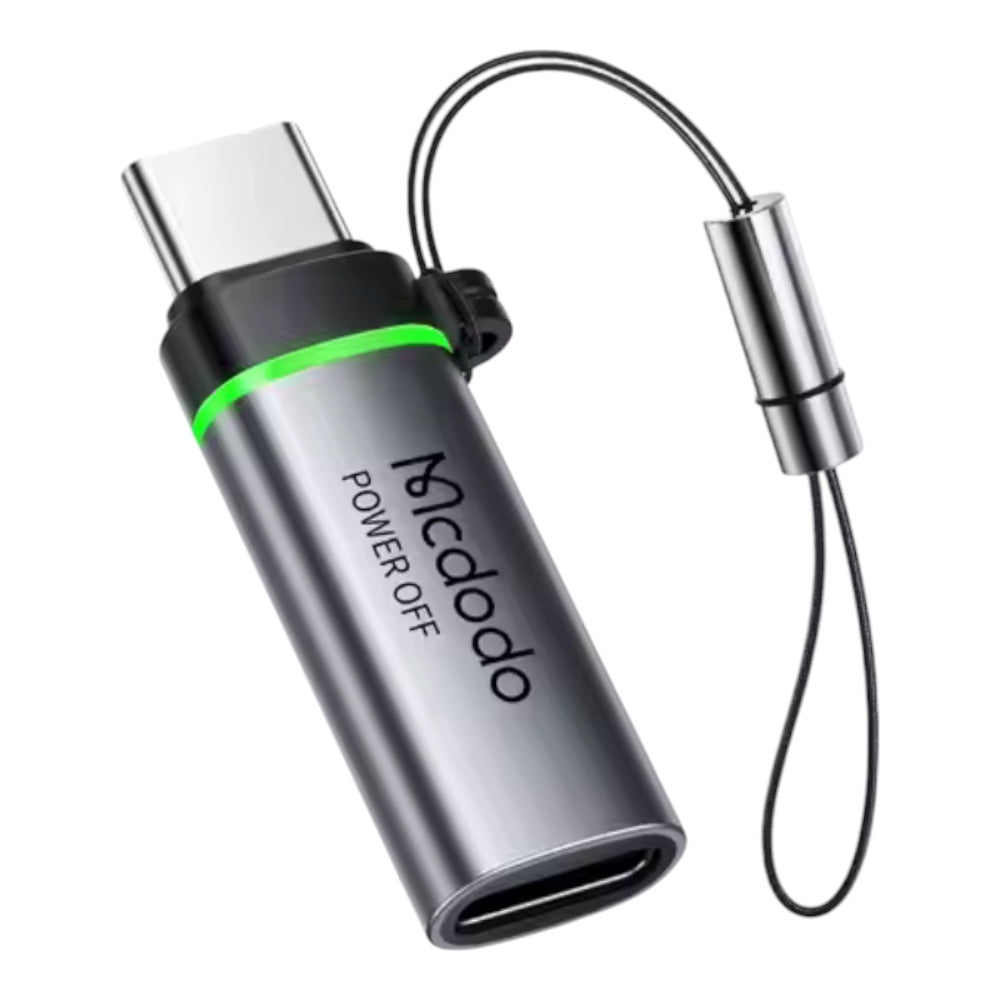 Adaptador McDodo Tipo C Smart Power-off Fast Charge 36w Pd 60w Tipo C a Lightning Ot-601 Color Gris | TOP MOVIL Guatemala