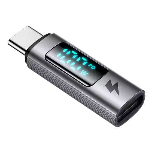 Adaptador McDodo Tipo C Adapter 100w Digital Display Fast Charge Ot-609 Color Gris