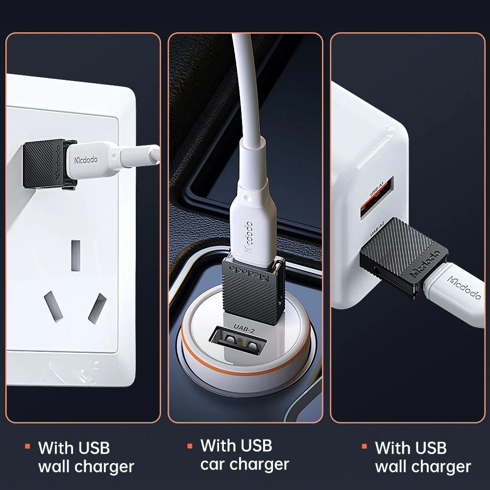 - Ningún fabricante - McDodo Ot-6970 Convertidor Tipo C Hembra a USB-A 2.0 5A Negro | TOP MOVIL Guatemala