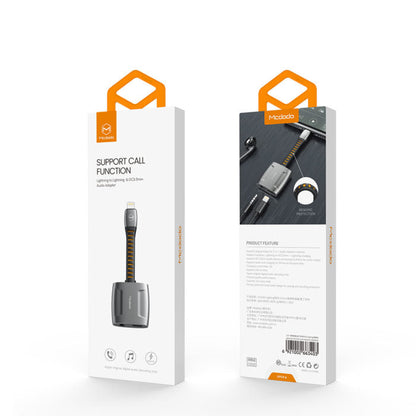 Cable McDodo Adaptador Ca 6340 Lightning To Dc3.5 Mm Lightning Aluminum Audio | TOP MOVIL Guatemala