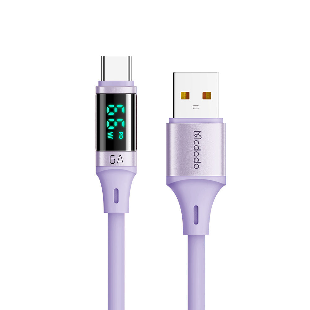 Cable McDodo USB a Lightning 1.2m - Morado | TOP MOVIL Guatemala