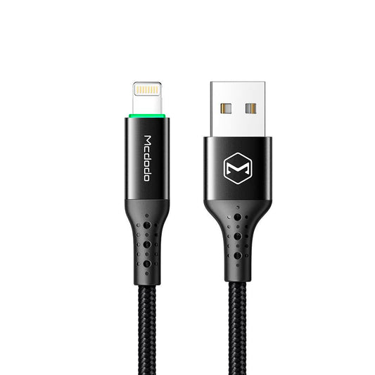 McDodo Ca-8063 Auto Power Off Fast Charge USB a Lightning Cable 1.8m Largo Negro | TOP MOVIL Guatemala