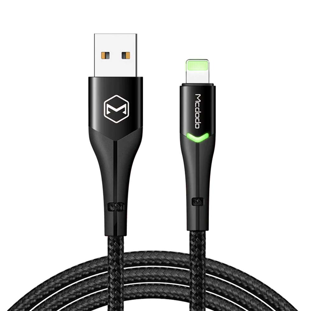 McDodo Ca-7843 1.8m Largo iPhone USB a Lighting Color Negro Ultra Resistente | TOP MOVIL Guatemala