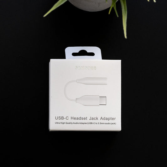 Cable Samsung Adaptador Auxiliar Tipo C a 3.5 Mm - Blanco | TOP MOVIL Guatemala