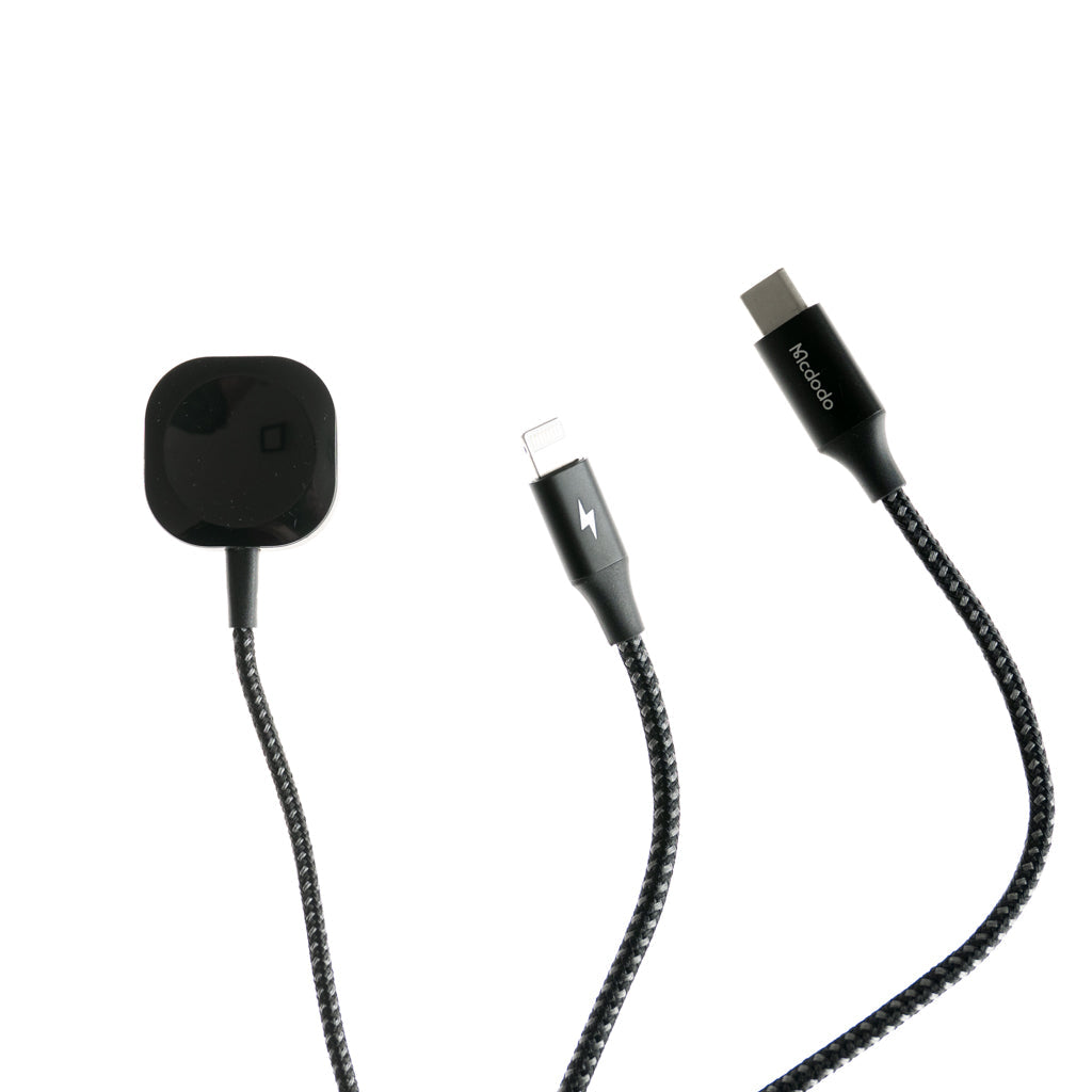 Cable McDodo Estacion 2 In 1 Wireless For Apple Watch & Phone Color Negro | TOP MOVIL Guatemala