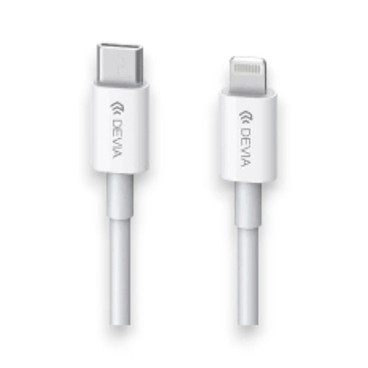 Cable Devia Lightning Smart Series PD - 2m Blanco | TOP MOVIL Guatemala