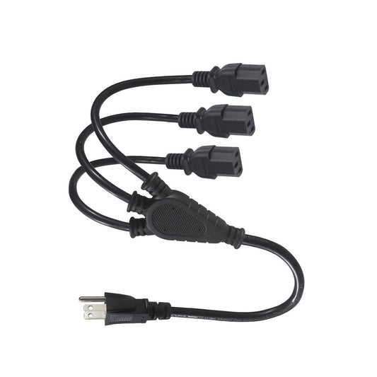Cable Genérico Pared Extension 3 Conectores Color Negro | TOP MOVIL Guatemala