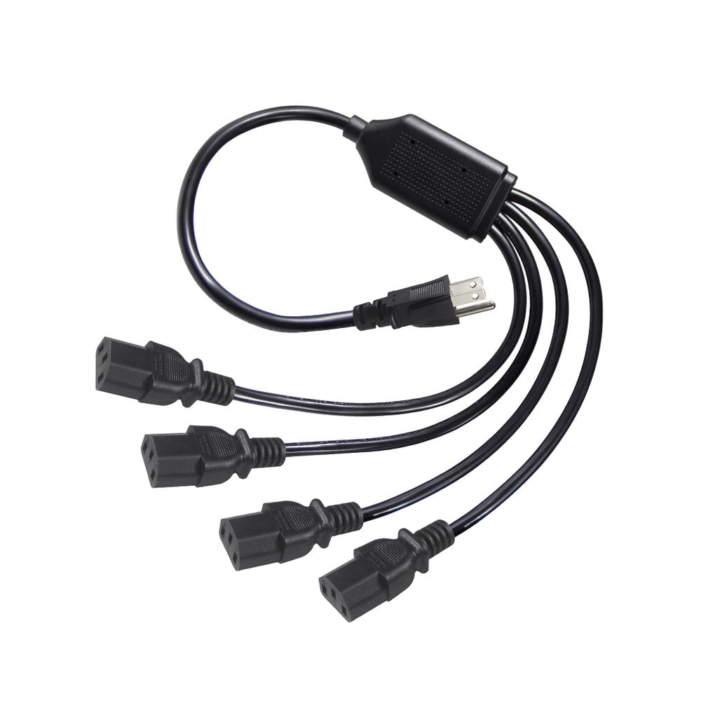 Cable Genérico Pared Extension 4 Conectores Color Negro | TOP MOVIL Guatemala