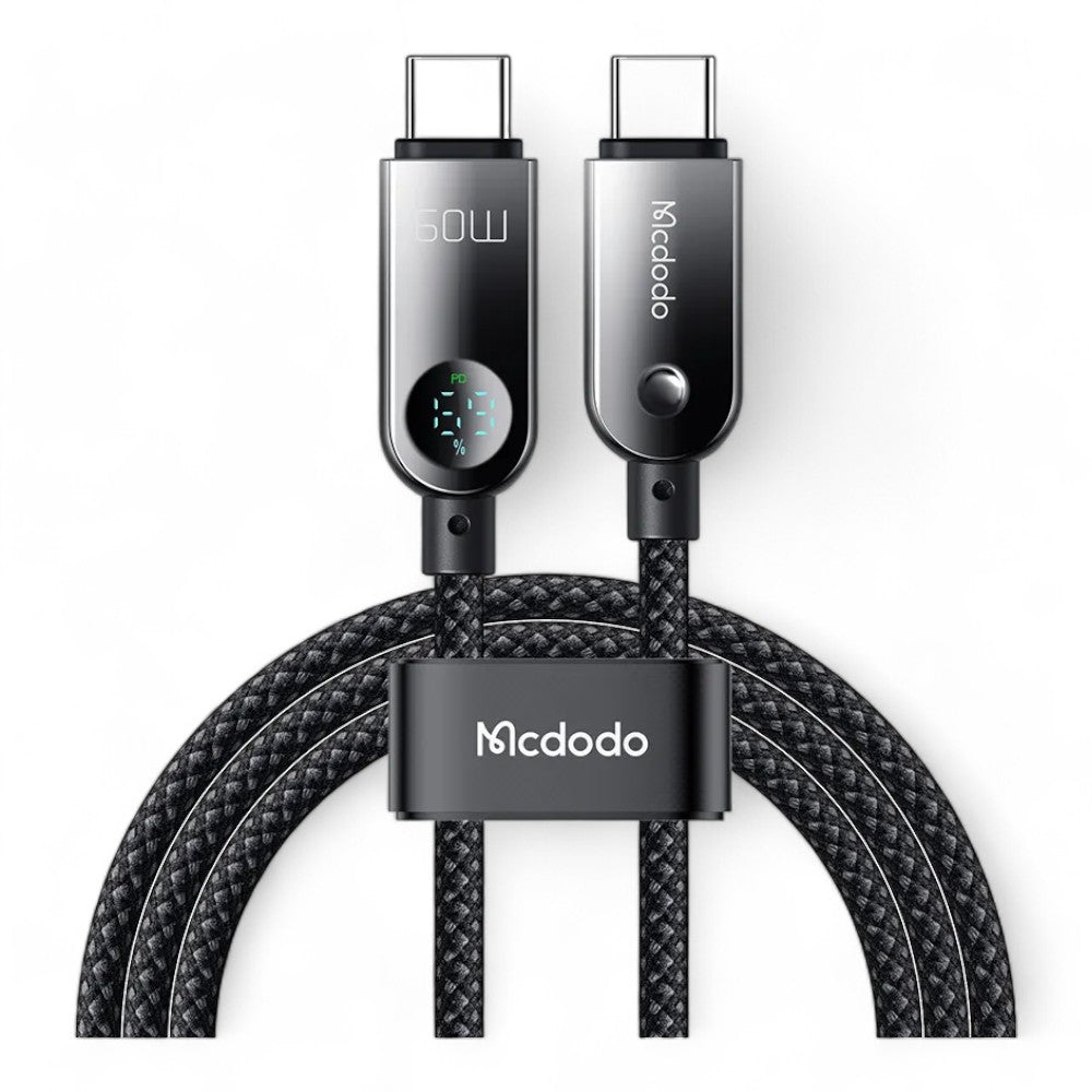 Cable McDodo USB-C 60W con Pantalla Digital | TOP MOVIL Guatemala