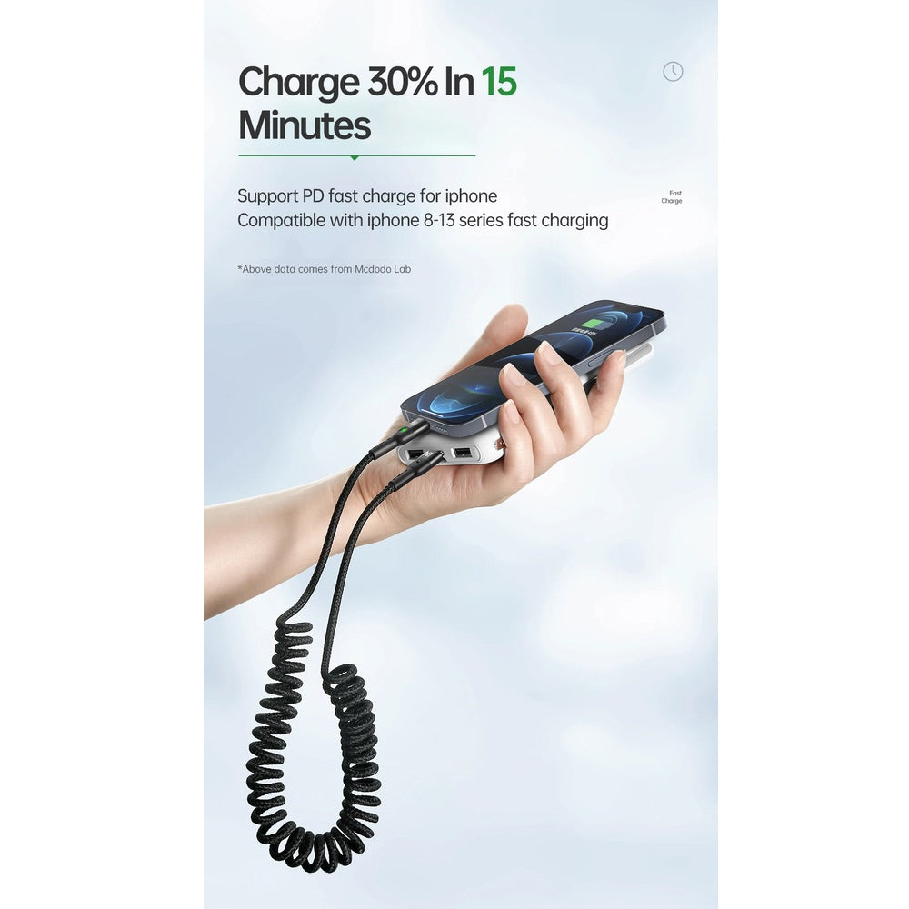 Cable McDodo Lightning Ca-1960 - 36W PD Color Negro - 0505802400110157