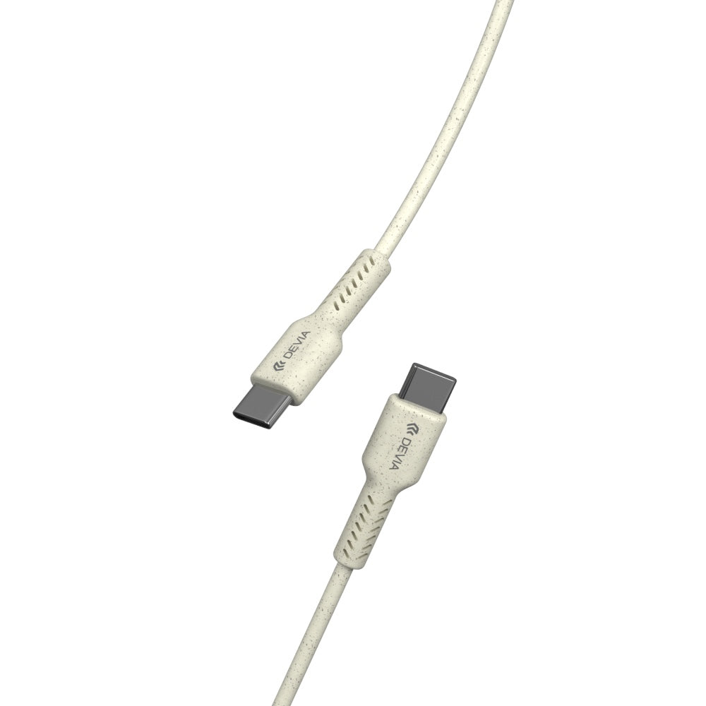 Cable Devia Micro Usb Environment-Friendly Plant Straw Cable Set ( 30 Pcs ) Color Blanco