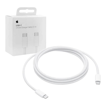 Cable Apple Tipo C a Tipo C 240w Trenzado 2m Blanco - 0510600300040041
