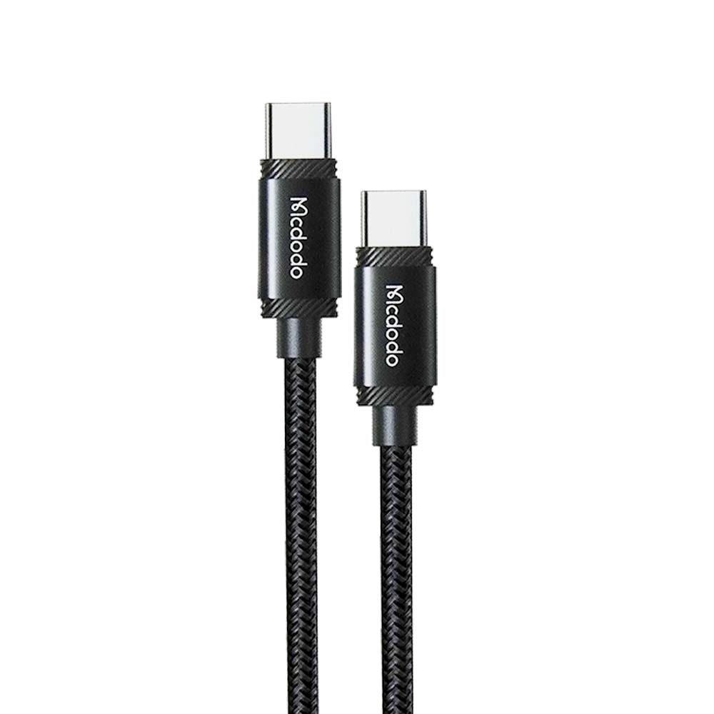 Cable mcdodo soporta 240w de carga a alta velocidades tipo c a tipo c color negro