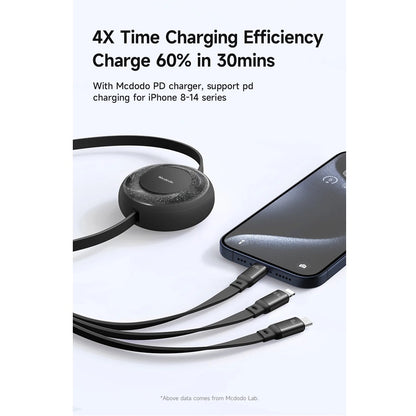 Cable McDodo CA-5220 3 en 1 USB-C a Lightning y Micro - 0510602400060157