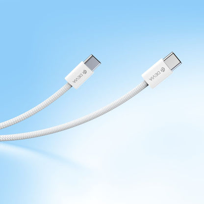 Cable Devia C To C PD 60W Woven - Blanco - 0510605700010041