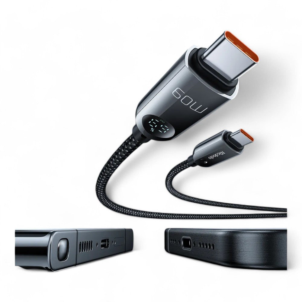 Cable McDodo USB-C 60W con Pantalla Digital - 0511102400150157