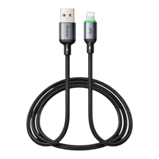 Cable McDodo Ca-6541 USB-A a Lightning 3A 2m con Luz LED | TOP MOVIL Guatemala