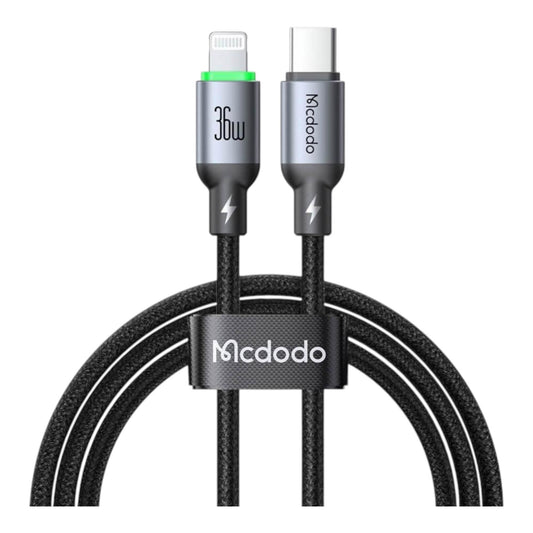 - Ningún fabricante - McDodo Ca-6690 Cable Tipo C a Lightning 36W 1m con Luz LED Negro | TOP MOVIL Guatemala