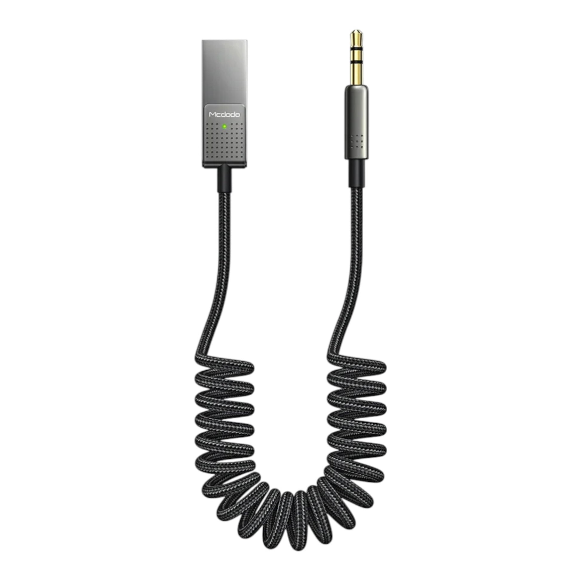 McDodo Ca-8700 Cable Audio Inalámbrico Espiral 1.7m Negro | TOP MOVIL Guatemala
