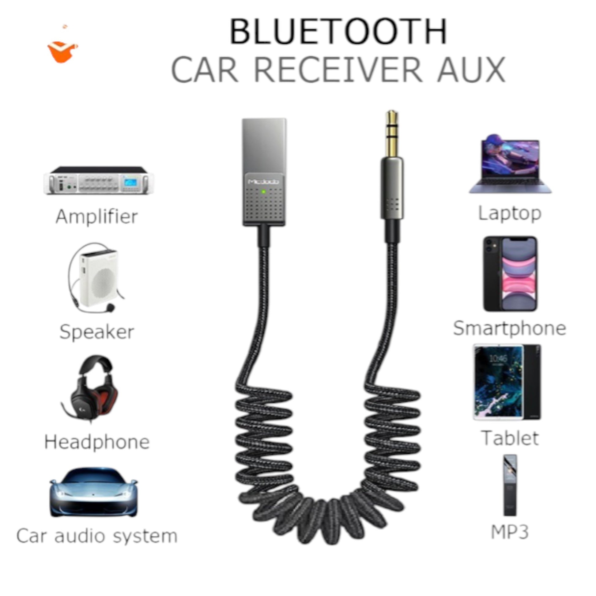 McDodo Ca-8700 Cable Audio Inalámbrico Espiral 1.7m Negro | TOP MOVIL Guatemala