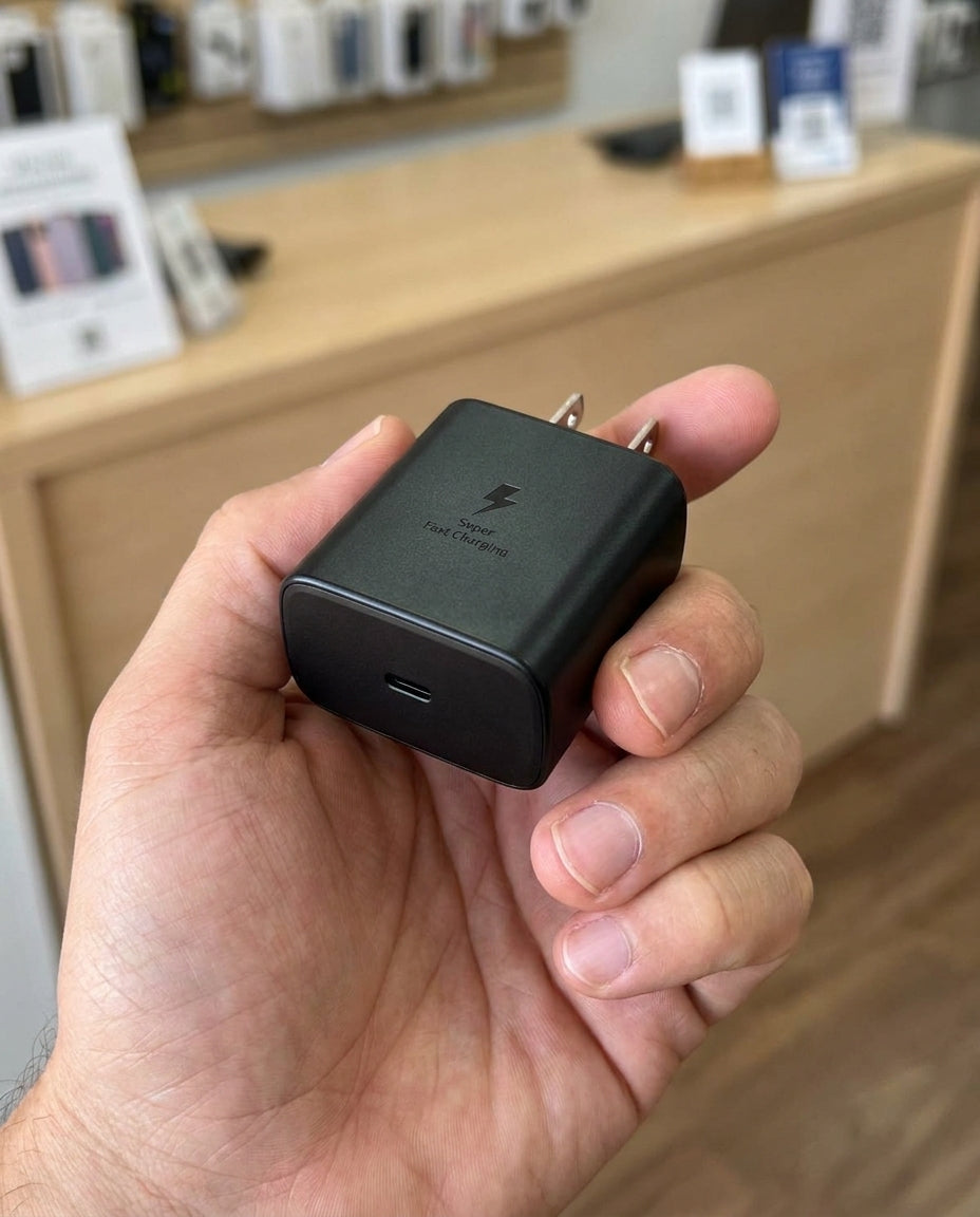 Cargador Samsung Carga Rápida de 45w Carga Super Rápido Color Negro