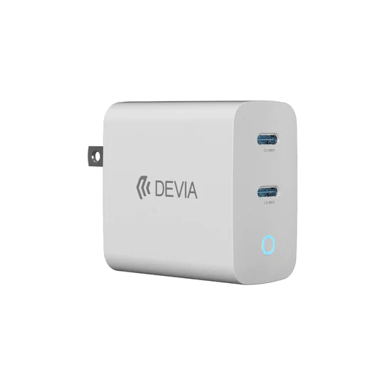 Cargador Devia 45W Carga Rápida Extreme Speed - Blanco | TOP MOVIL Guatemala