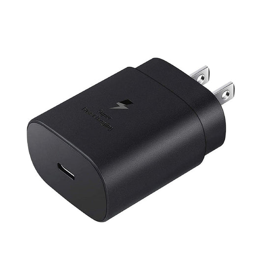 Cargador Samsung 25W Tipo C Carga Rápida Negro
