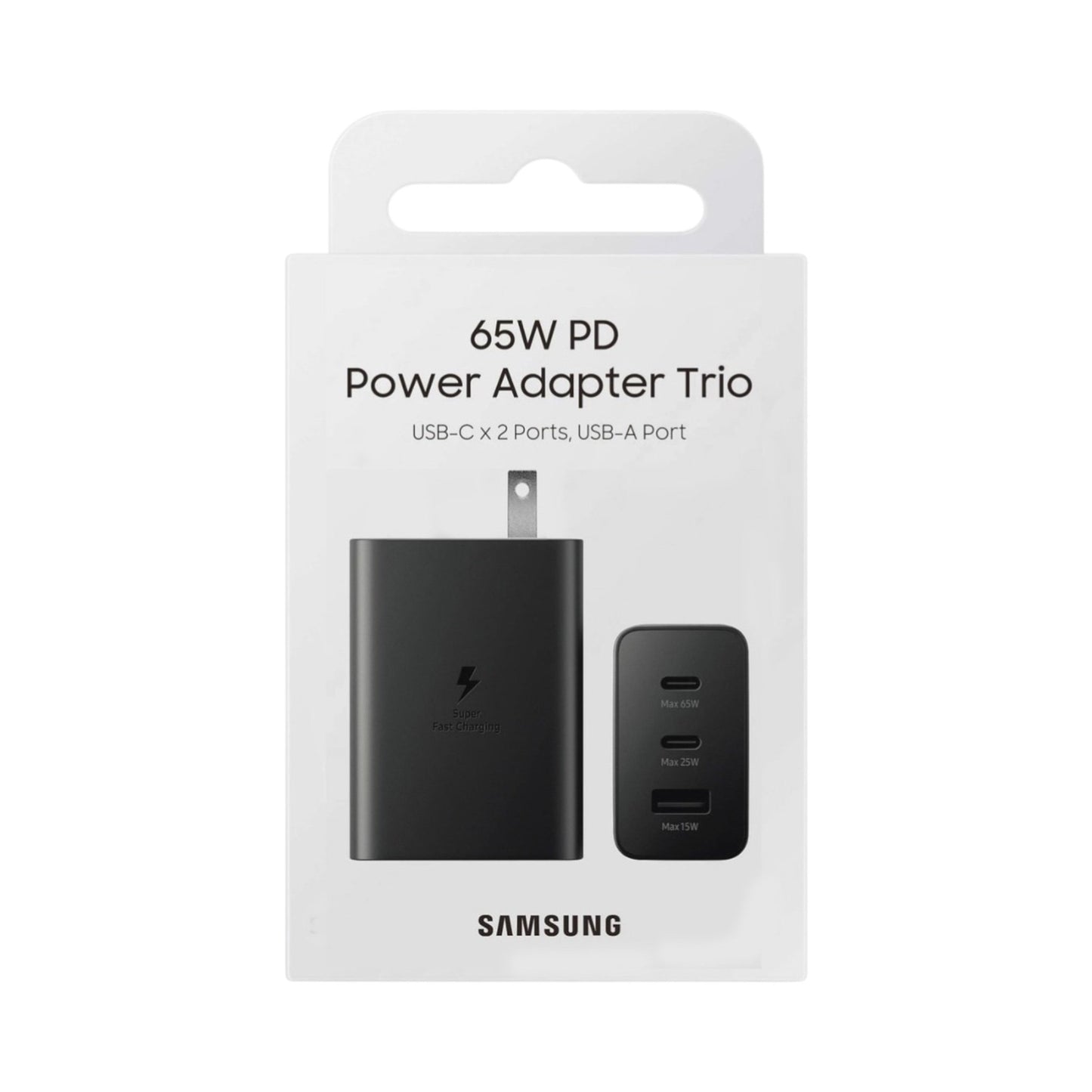 Cargador Samsung 65w PD Power Adapter Trio USB-C | TOP MOVIL Guatemala