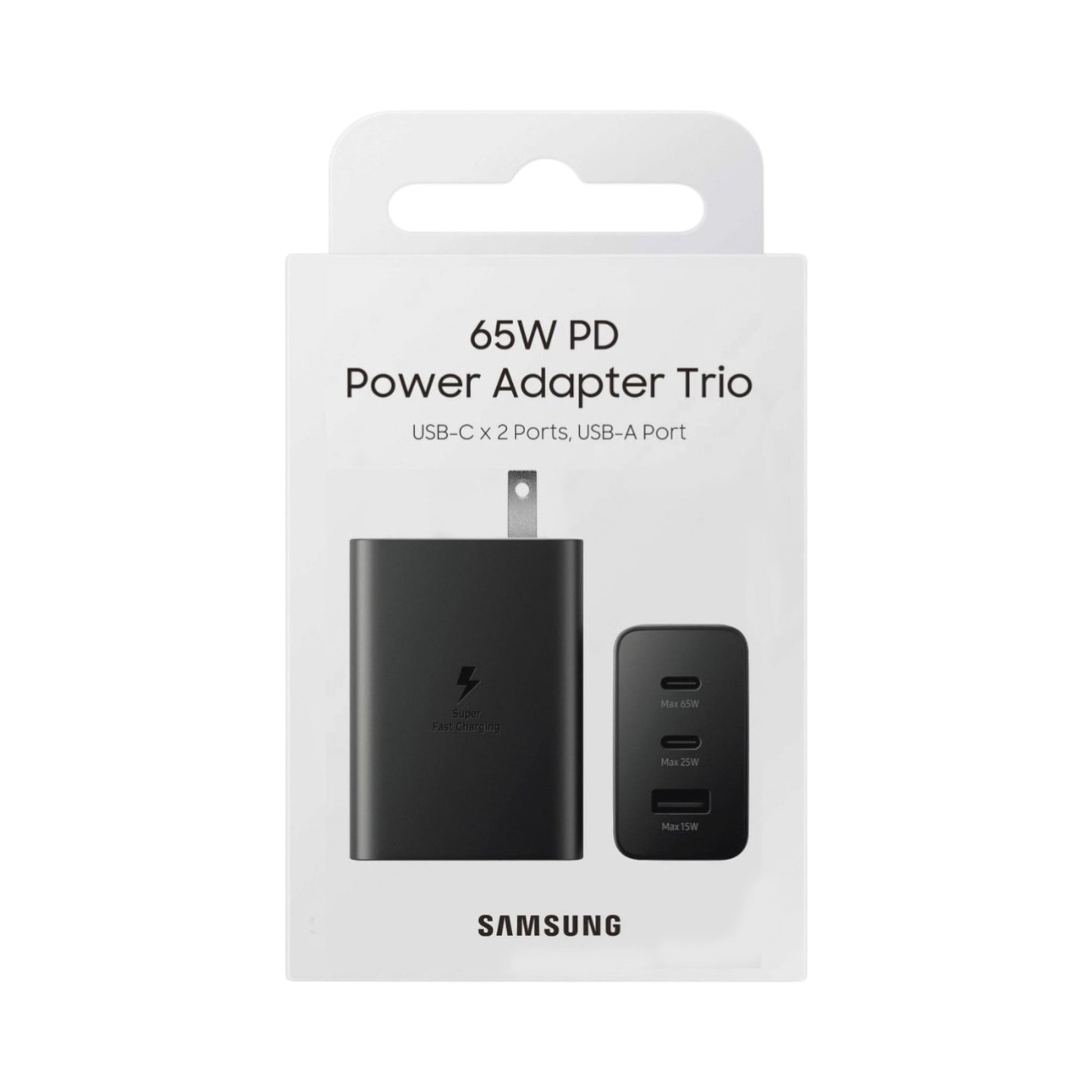 Cargador Samsung 65w PD Power Adapter Trio USB-C | TOP MOVIL Guatemala
