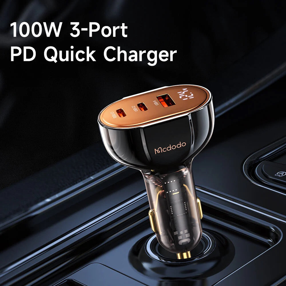 Cargador McDodo Carro CC-2310 - 100W PD - 0601702400060157
