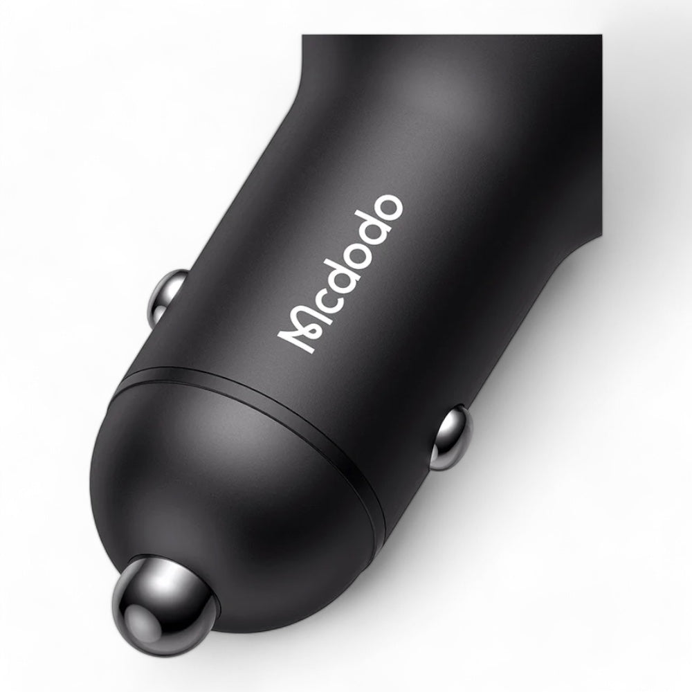 Cargador mcdodo carro cc-5670 aurora series 95w usb-a + usb-c dual-ports car charger with digital display color negro