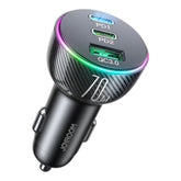 Cargador joyroom carro jr-cl26 70w 3-port (2pd+1usb) car charger color negro