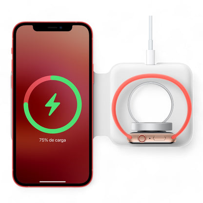 Cargador Apple MagSafe Duo Blanco - Carga 2 en 1 - 0606200300010041